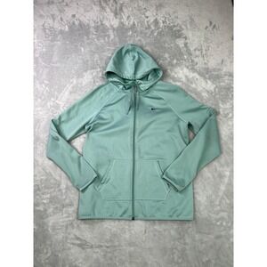 Nike Therma-fit Women's Light Mint Green Full-zip Hoodie Size L